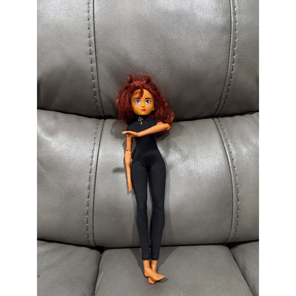 Disney Comfy Squad Belle Doll Ralph Breaks the Internet Black Bodysuit Auburn
